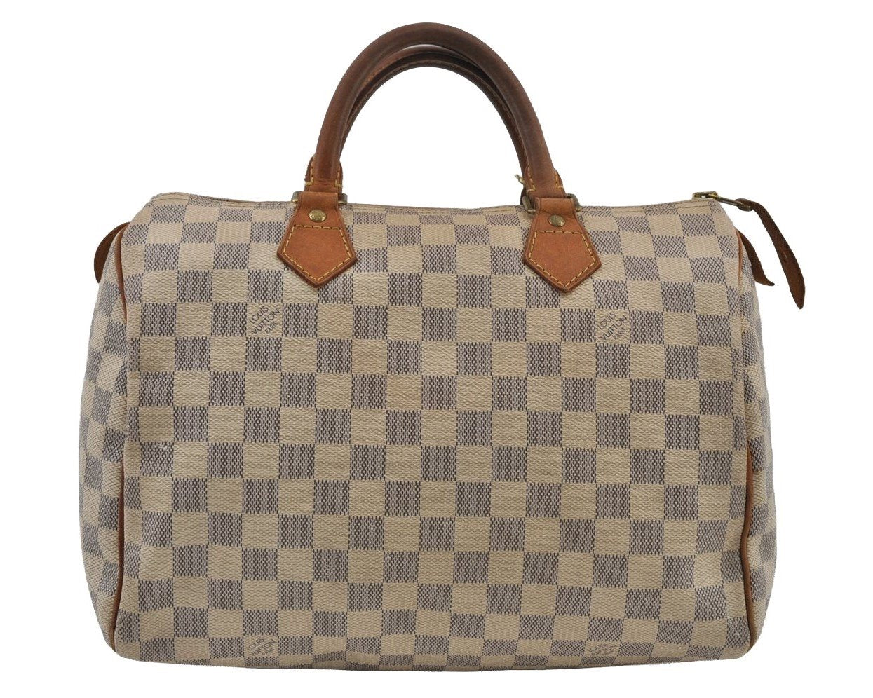Authentic Louis Vuitton Damier Azur Speedy30 Hand Boston Bag N41533 LV 2657I