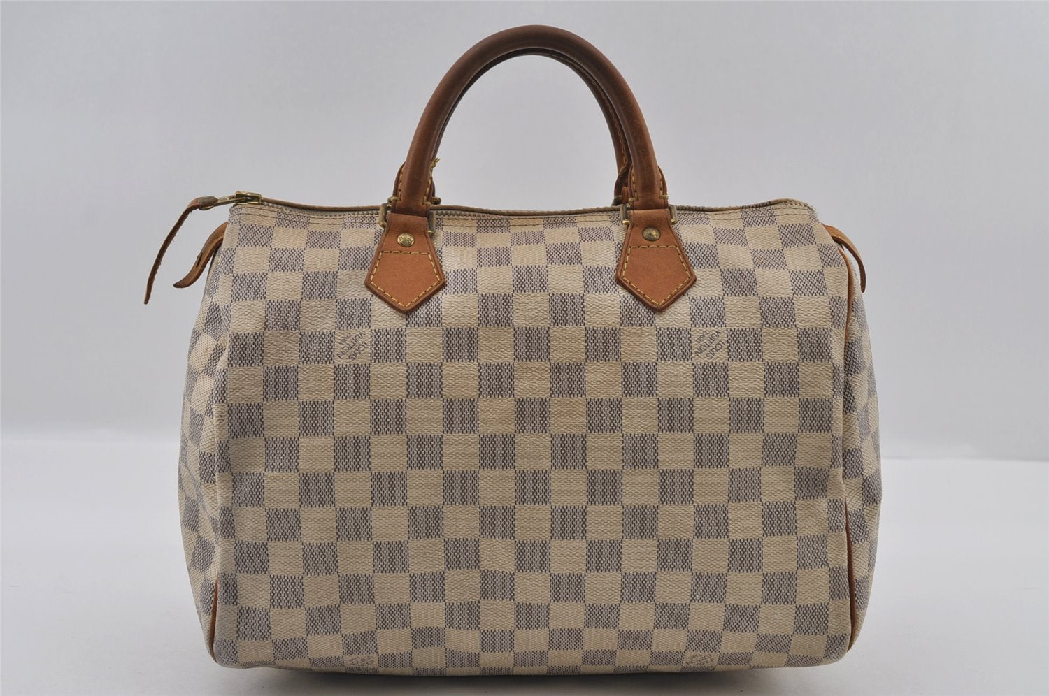 Authentic Louis Vuitton Damier Azur Speedy30 Hand Boston Bag N41533 LV 2657I