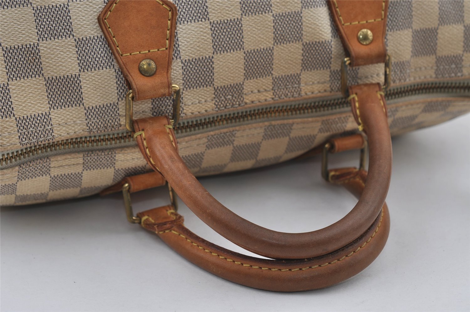 Authentic Louis Vuitton Damier Azur Speedy30 Hand Boston Bag N41533 LV 2657I