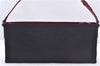 Authentic BURBERRY Nylon Leather Shoulder Hand Bag Black Red 2658E
