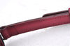 Authentic BURBERRY Nylon Leather Shoulder Hand Bag Black Red 2658E