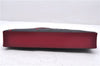 Authentic BURBERRY Nylon Leather Shoulder Hand Bag Black Red 2658E
