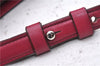 Authentic BURBERRY Nylon Leather Shoulder Hand Bag Black Red 2658E