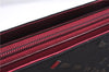 Authentic BURBERRY Nylon Leather Shoulder Hand Bag Black Red 2658E