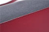 Authentic BURBERRY Nylon Leather Shoulder Hand Bag Black Red 2658E