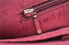 Authentic BURBERRY Nylon Leather Shoulder Hand Bag Black Red 2658E