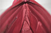Authentic BURBERRY Nylon Leather Shoulder Hand Bag Black Red 2658E