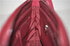 Authentic BURBERRY Nylon Leather Shoulder Hand Bag Black Red 2658E