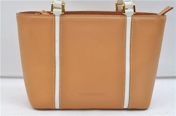 Authentic BURBERRY Vintage Leather Shoulder Hand Bag Purse Brown 2659E