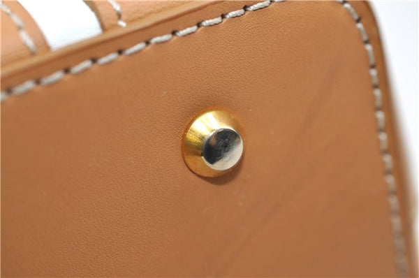 Authentic BURBERRY Vintage Leather Shoulder Hand Bag Purse Brown 2659E