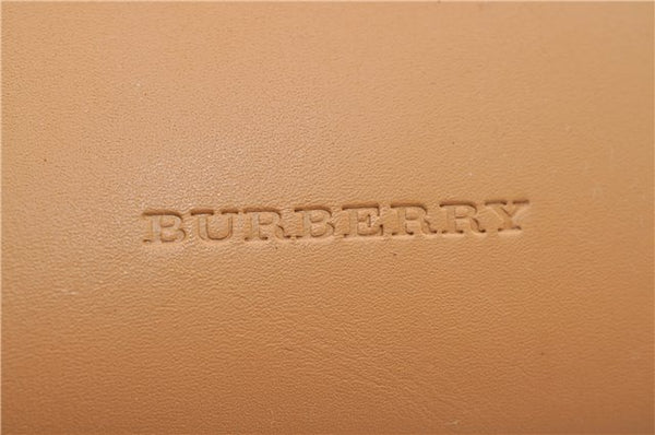 Authentic BURBERRY Vintage Leather Shoulder Hand Bag Purse Brown 2659E