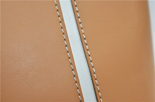 Authentic BURBERRY Vintage Leather Shoulder Hand Bag Purse Brown 2659E