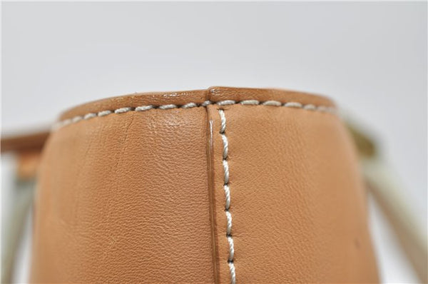 Authentic BURBERRY Vintage Leather Shoulder Hand Bag Purse Brown 2659E