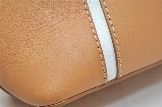 Authentic BURBERRY Vintage Leather Shoulder Hand Bag Purse Brown 2659E