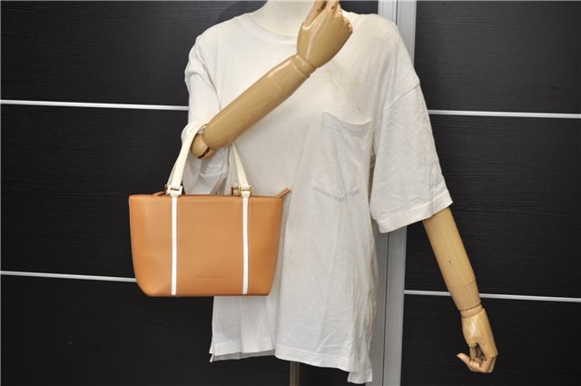 Authentic BURBERRY Vintage Leather Shoulder Hand Bag Purse Brown 2659E