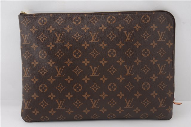 Authentic Louis Vuitton Monogram Etui Voyage GM Clutch Bag Purse M43443 LV 2659F