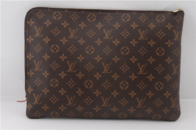 Authentic Louis Vuitton Monogram Etui Voyage GM Clutch Bag Purse M43443 LV 2659F