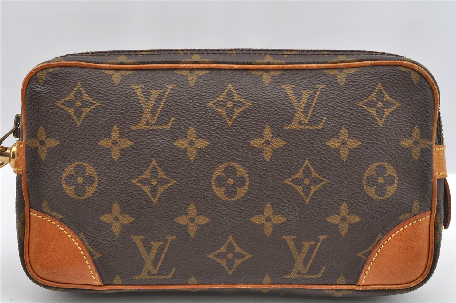 Authentic Louis Vuitton Monogram Marly Dragonne PM M51827 Clutch Hand Bag 2659I