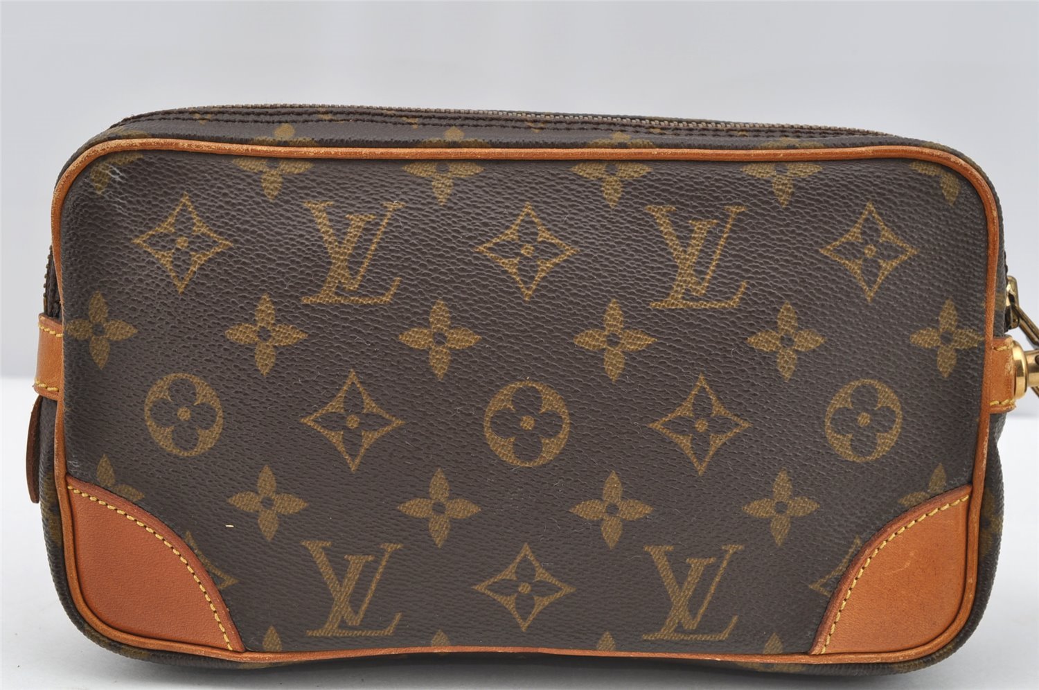 Authentic Louis Vuitton Monogram Marly Dragonne PM M51827 Clutch Hand Bag 2659I