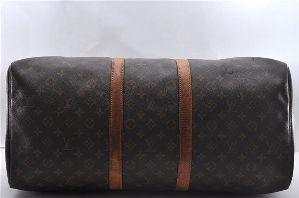 Authentic Louis Vuitton Monogram Keepall 55 Boston Bag M41424 LV 2660D