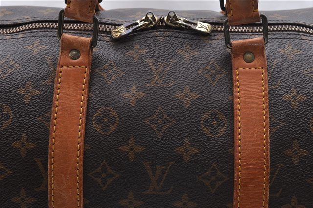 Authentic Louis Vuitton Monogram Keepall 55 Boston Bag M41424 LV 2660D