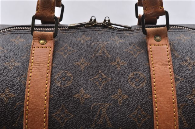 Authentic Louis Vuitton Monogram Keepall 55 Boston Bag M41424 LV 2660D