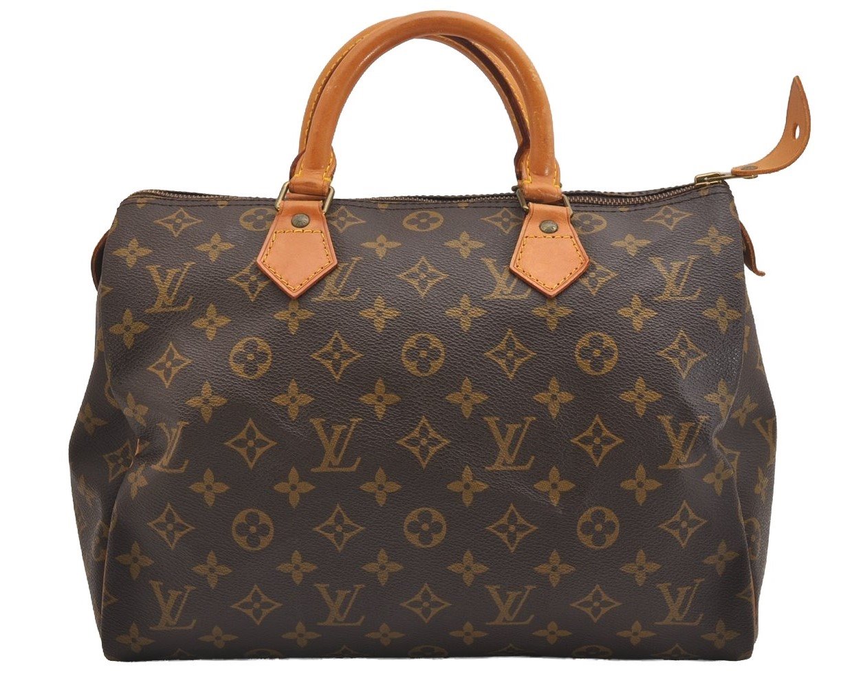 Authentic Louis Vuitton Monogram Speedy 30 Hand Boston Bag M41526 LV 2660I