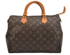 Authentic Louis Vuitton Monogram Speedy 30 Hand Boston Bag M41526 LV 2660I