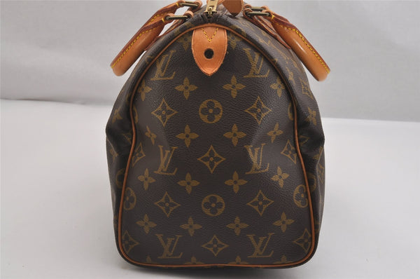 Authentic Louis Vuitton Monogram Speedy 30 Hand Boston Bag M41526 LV 2660I