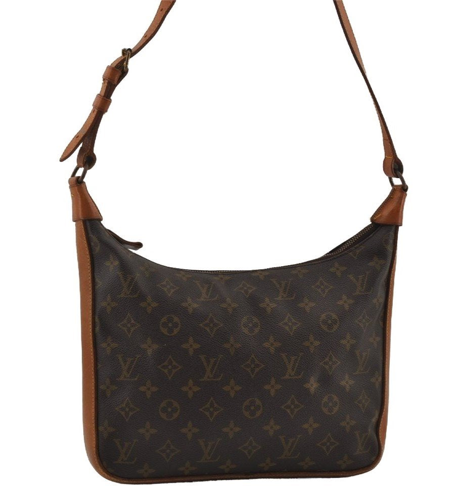 Authentic Louis Vuitton Monogram Boulogne 30 Shoulder Cross Bag Old Model 2662I