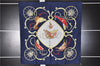 Authentic HERMES Carre 90 Scarf "SPRINGS" Silk Navy 2663F