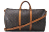 Auth Louis Vuitton Monogram Keepall Bandouliere 50 Boston Bag M41416 LV 2664D