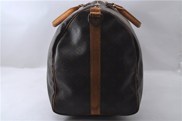 Auth Louis Vuitton Monogram Keepall Bandouliere 50 Boston Bag M41416 LV 2664D