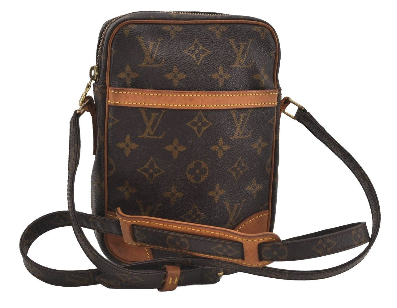 Authentic Louis Vuitton Monogram Danube Shoulder Cross Body Bag M45266 LV 2664I