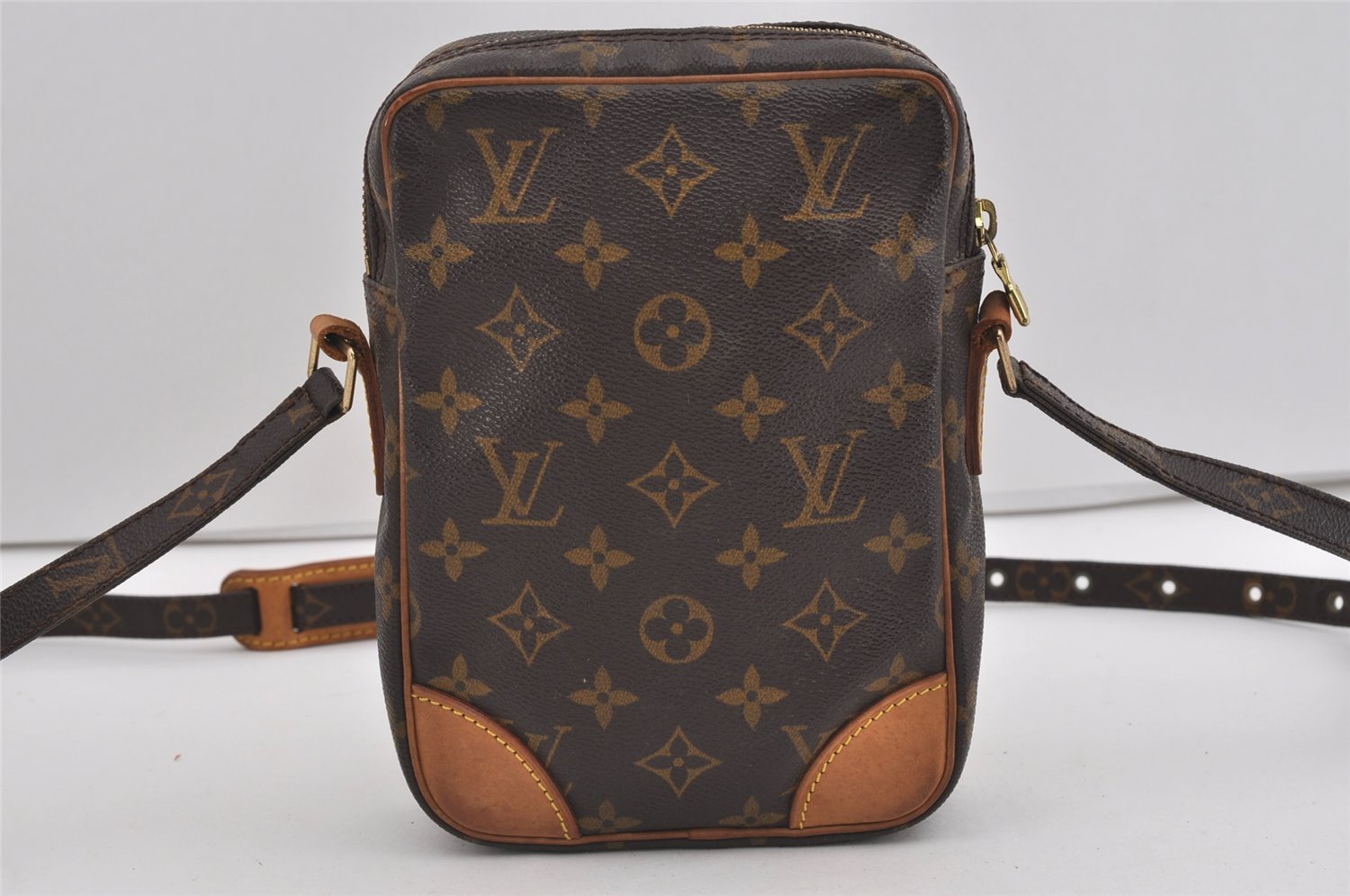 Authentic Louis Vuitton Monogram Danube Shoulder Cross Body Bag M45266 LV 2664I