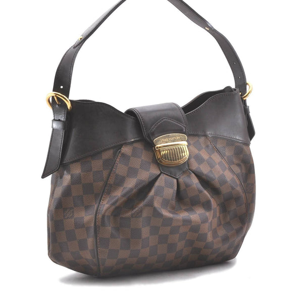 Authentic LOUIS VUITTON Damier Sistina MM Shoulder Bag N41541 LV 2665B