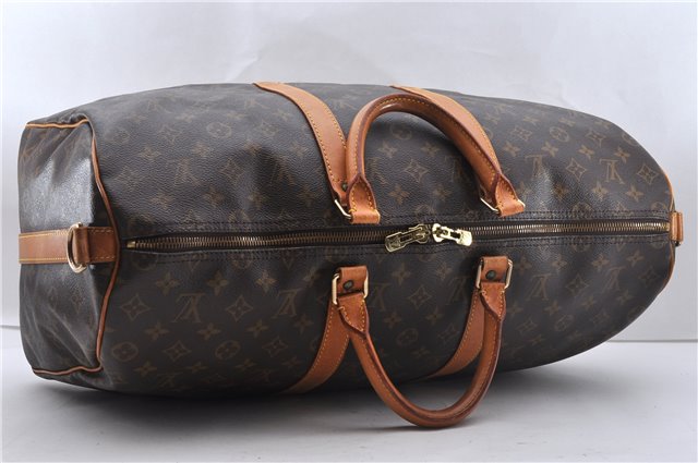 Auth Louis Vuitton Monogram Keepall Bandouliere 50 Boston Bag M41416 LV 2665D