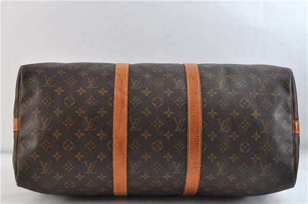 Auth Louis Vuitton Monogram Keepall Bandouliere 50 Boston Bag M41416 LV 2666D