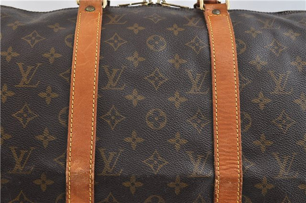 Auth Louis Vuitton Monogram Keepall Bandouliere 50 Boston Bag M41416 LV 2666D