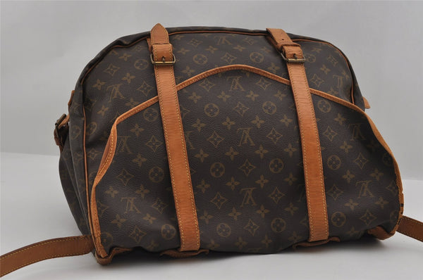 Authentic Louis Vuitton Monogram Saumur 43 Shoulder Cross Bag M42252 LV 2666I