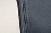 Authentic GUCCI Blondie Vintage Clutch Hand Bag Purse Leather Navy Blue 2667I