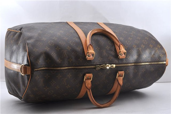 Auth Louis Vuitton Monogram Keepall Bandouliere 55 Boston Bag M41414 LV 2668D