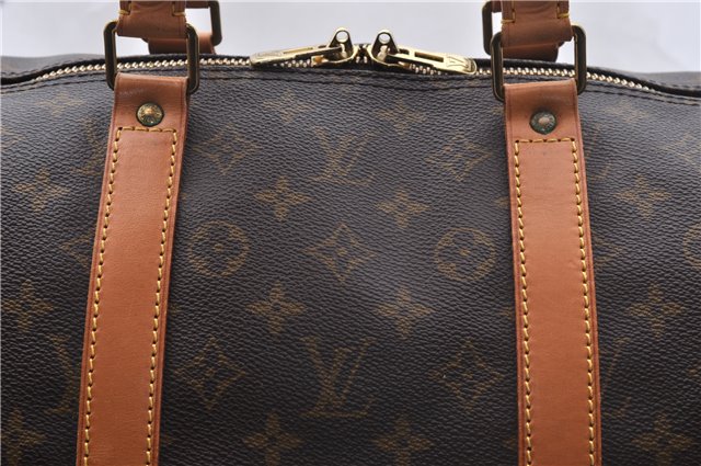 Auth Louis Vuitton Monogram Keepall Bandouliere 55 Boston Bag M41414 LV 2668D