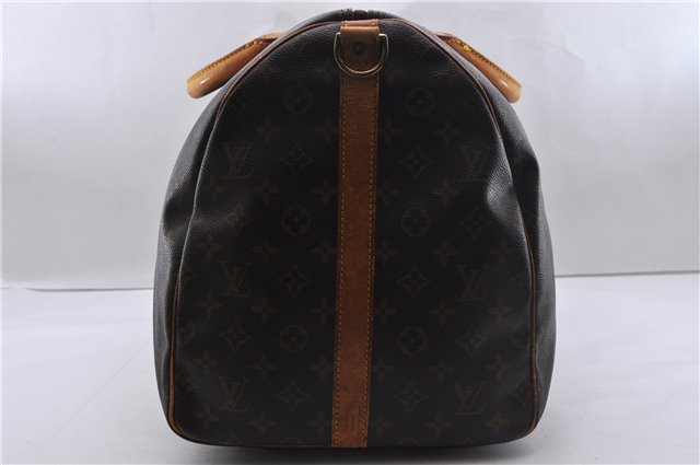 Auth Louis Vuitton Monogram Keepall Bandouliere 55 Boston Bag M41414 LV 2669D