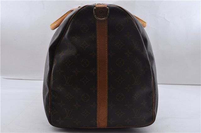 Auth Louis Vuitton Monogram Keepall Bandouliere 55 Boston Bag M41414 LV 2669D