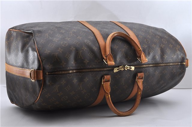 Auth Louis Vuitton Monogram Keepall Bandouliere 55 Boston Bag M41414 LV 2669D