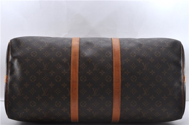 Auth Louis Vuitton Monogram Keepall Bandouliere 55 Boston Bag M41414 LV 2669D