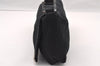 Authentic FENDI Vintage Shoulder Bag Purse Jersey Leather Black 2669I