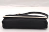 Authentic FENDI Vintage Shoulder Bag Purse Jersey Leather Black 2669I