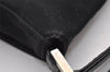 Authentic FENDI Vintage Shoulder Bag Purse Jersey Leather Black 2669I